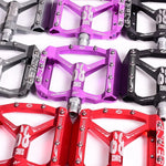 Bicycle Pedals Aluminum Alloy Anti-Skid Replaceable Steel Pins