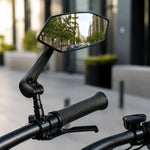 Bicycle Rearview Mirror Wide-Angle 360° Adjustable Glass Lens