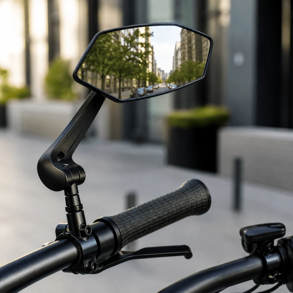 Bicycle Rearview Mirror Wide-Angle 360° Adjustable Glass Lens