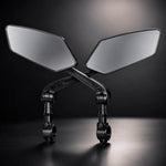 Bicycle Rearview Mirror Wide-Angle 360° Adjustable Glass Lens