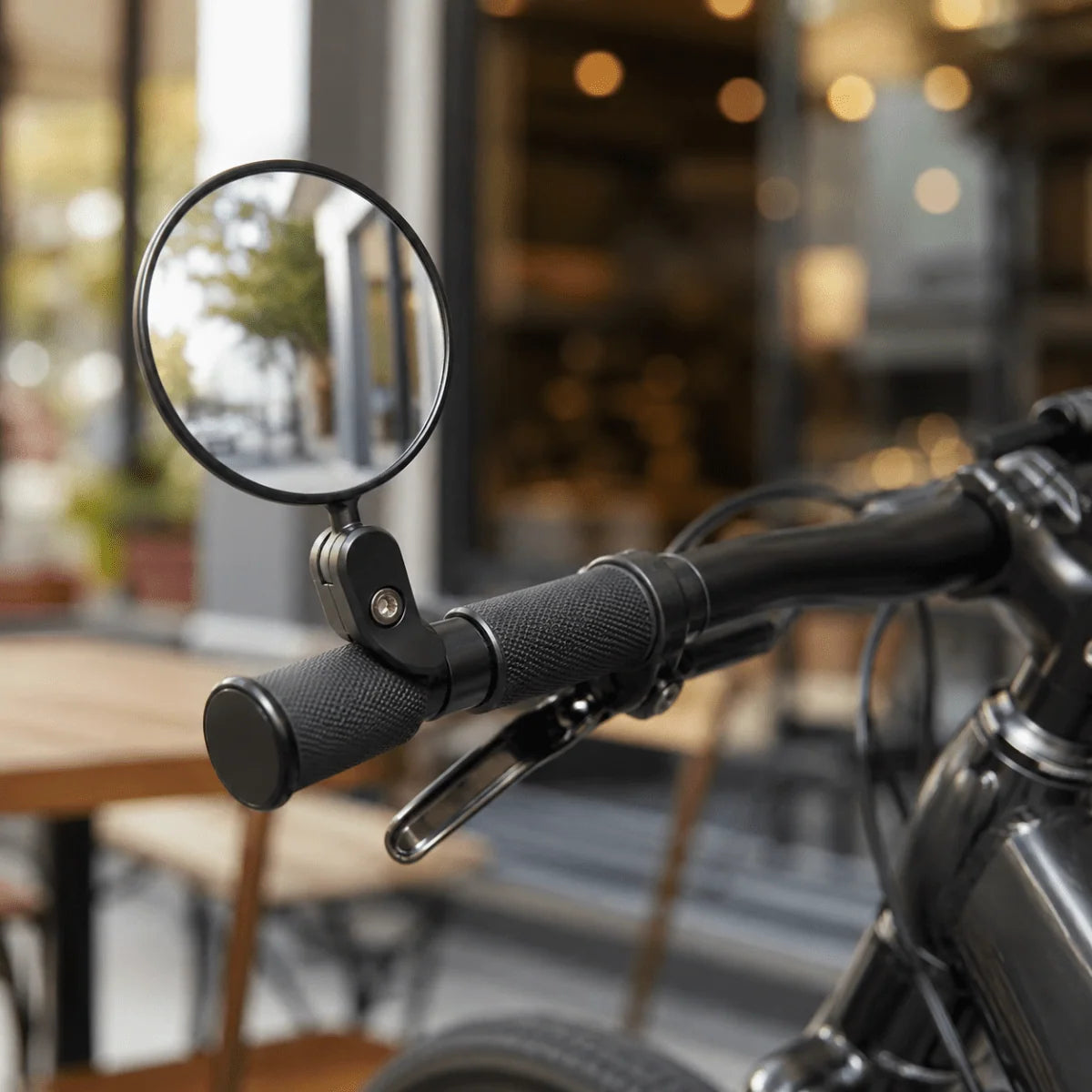 Bicycle Rearview Mirror Wide-Angle 360° Adjustable Glass Lens