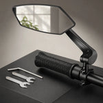Bicycle Rearview Mirror Wide-Angle 360° Adjustable Glass Lens