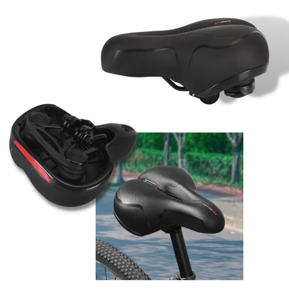 Bicycle Seat Ergonomic High-Density Foam Microfiber Leather