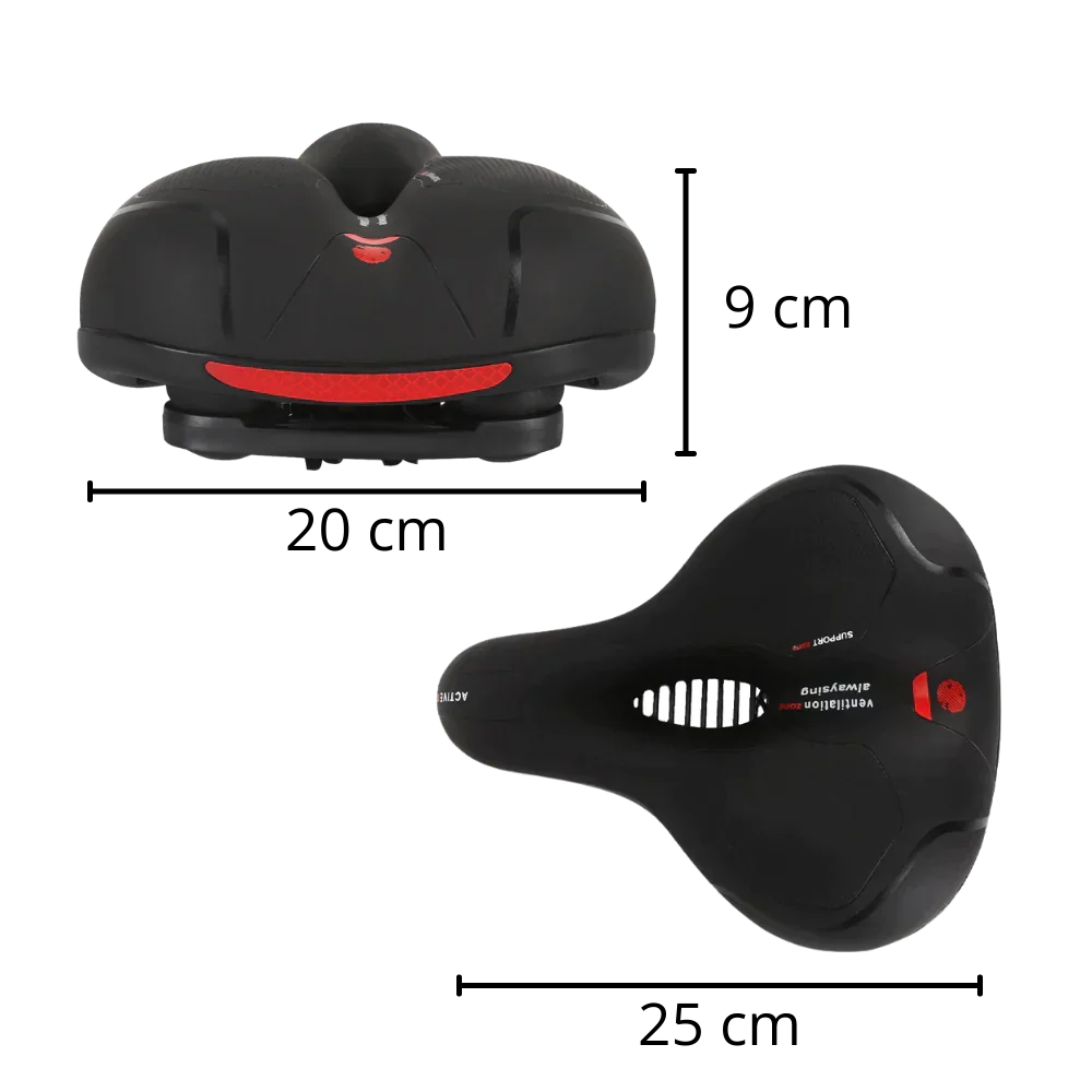 Bicycle Seat Ergonomic High-Density Foam Microfiber Leather