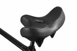 Bike Saddle Extra Wide Shock-Absorbing Leather-Look