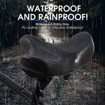 Bike Saddle Memory Foam Dual Shock Absorption Waterproof Non-Slip