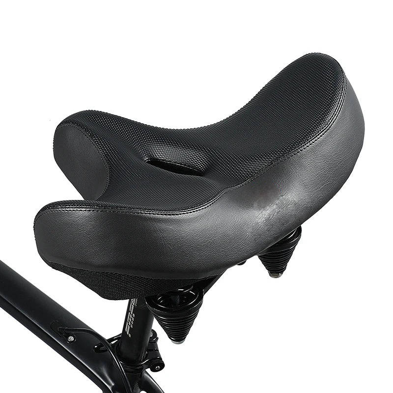 Bike Saddle Memory Foam Dual Shock Absorption Waterproof Non-Slip