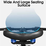 Bike Saddle Memory Foam Dual Shock Absorption Waterproof Non-Slip