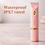 Bikini Trimmer Waterproof Cordless Dual Heads