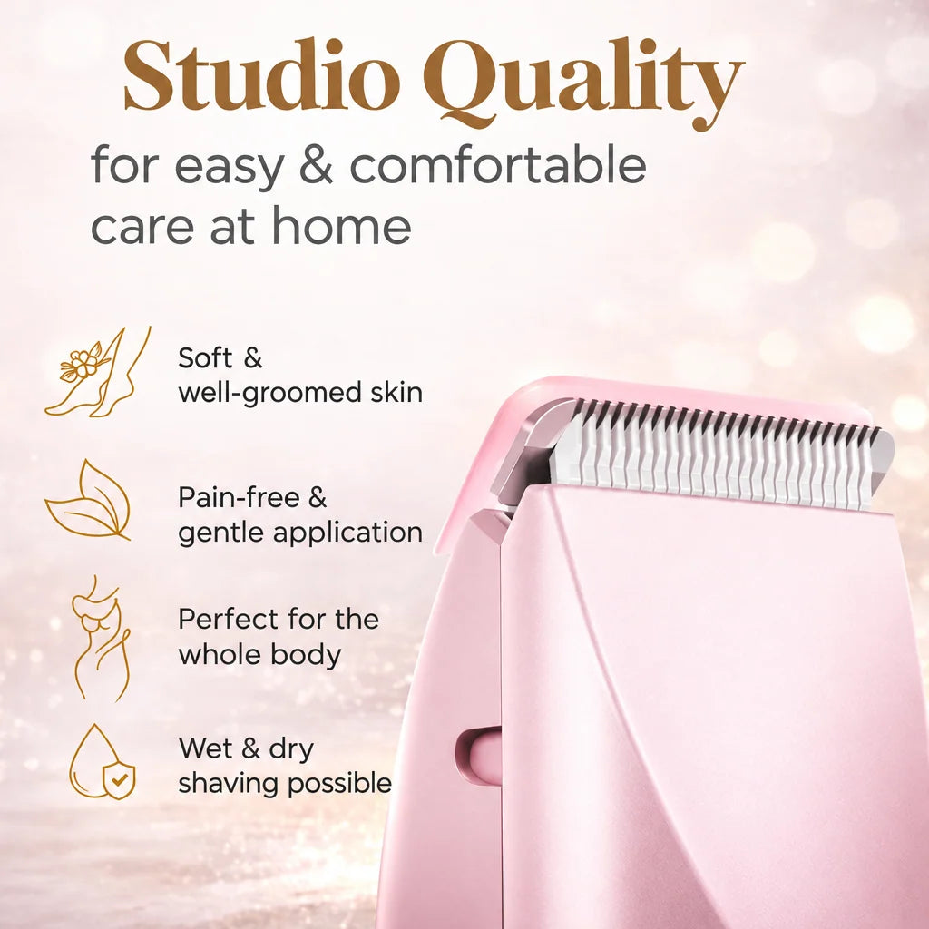 Bikini Trimmer Waterproof Cordless Dual Heads