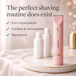 Bikini Trimmer Waterproof Cordless Dual Heads