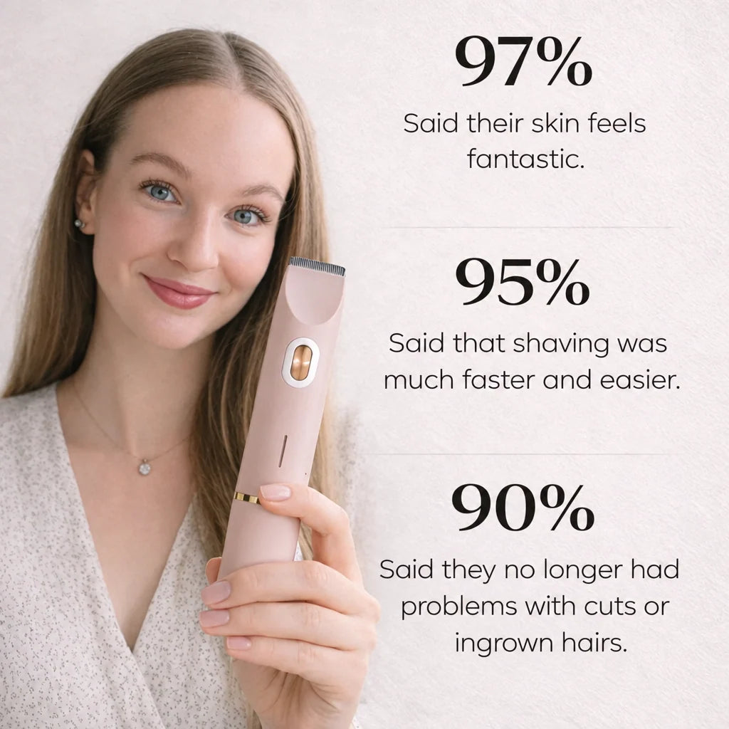 Bikini Trimmer Waterproof Cordless Dual Heads