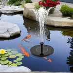 Bird Bath Fountain Solar-Powered & Interchangeable Nozzles