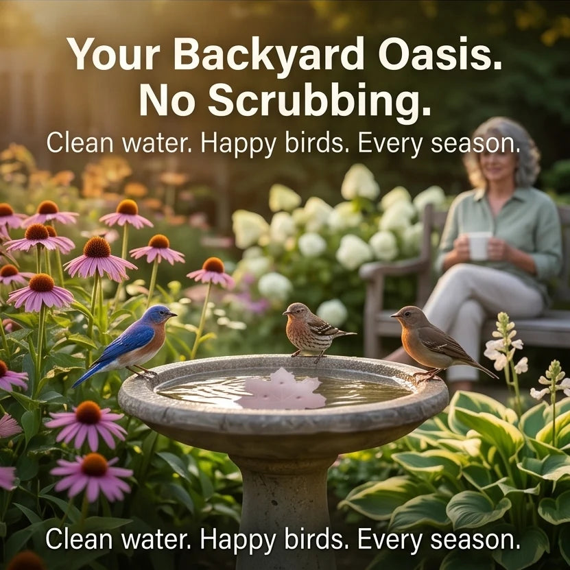 Bird Bath Purifier Pure Copper Algae Control Leaf