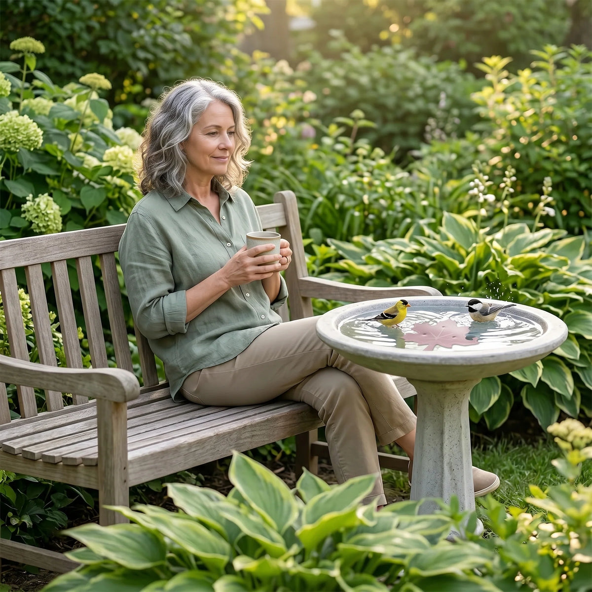 Bird Bath Purifier Pure Copper Algae Control Leaf