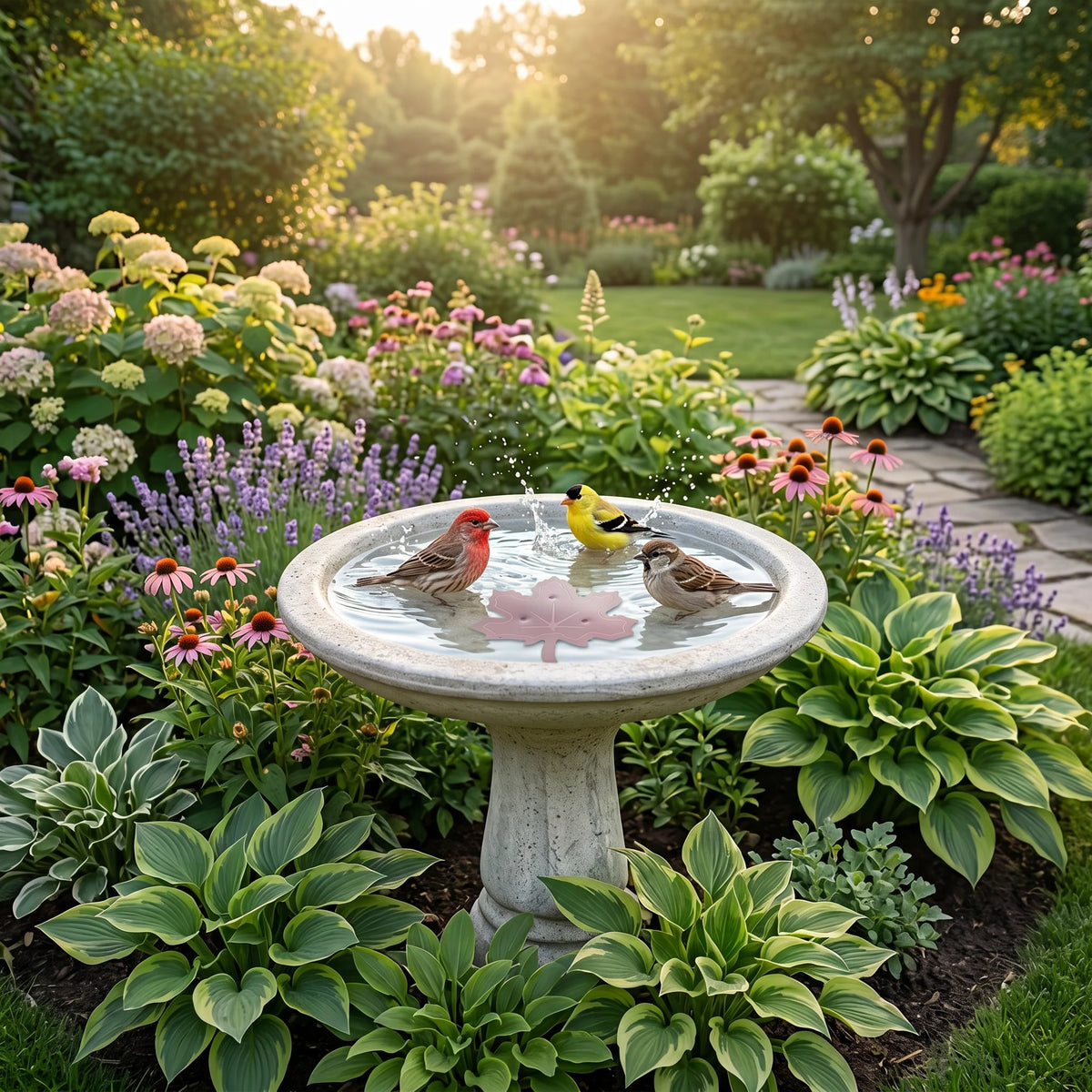 Bird Bath Purifier Pure Copper Algae Control Leaf