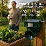Bird Deterrent Solar-Powered Motion-Activated Predator Sounds Weather-Resistant