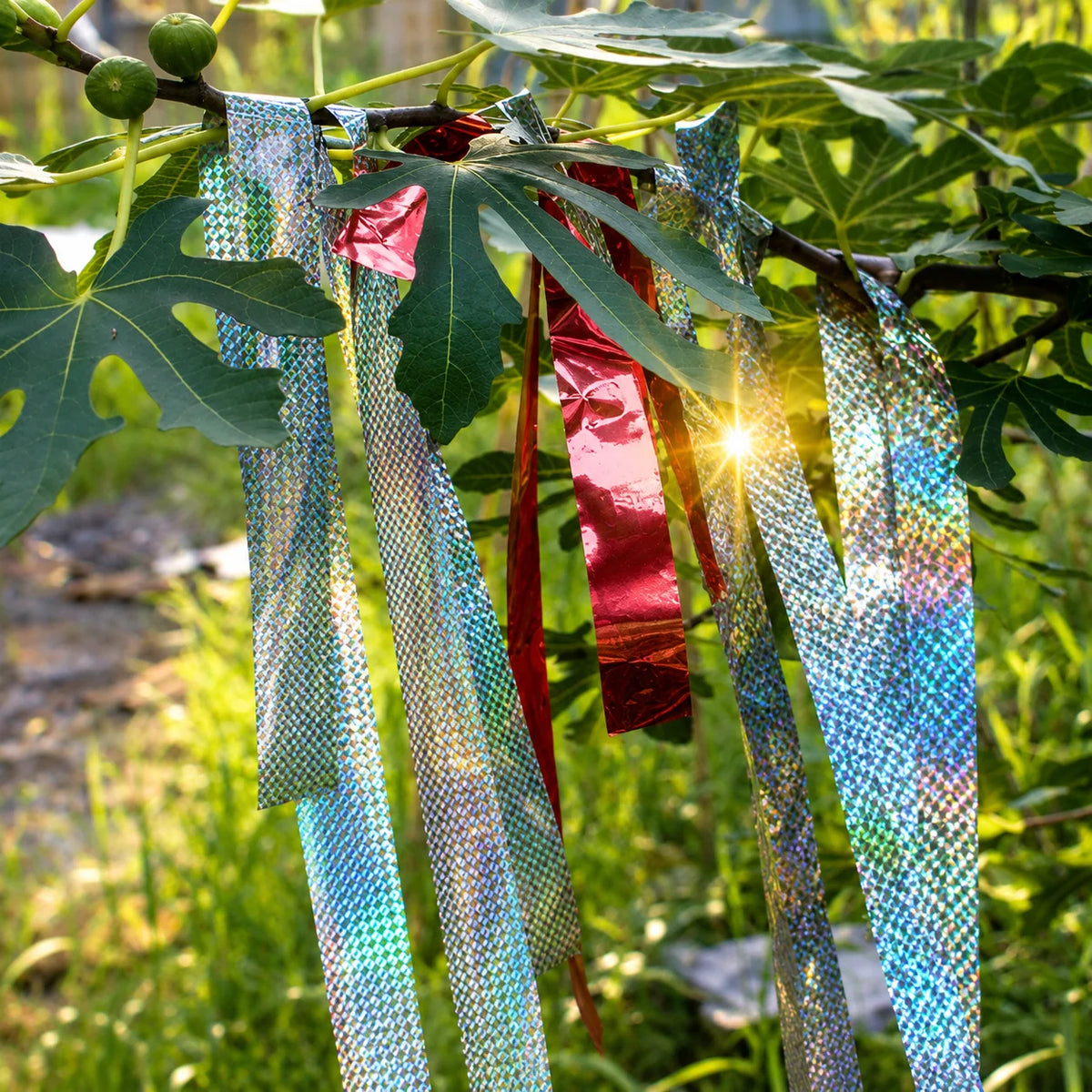 Bird Deterrent Tape Holographic Reflective Weather-Resistant 2 Rolls