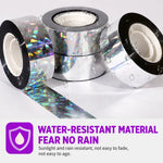 Bird Deterrent Tape Holographic Reflective Weather-Resistant 2 Rolls