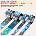 Bird Deterrent Tape Holographic Reflective Weather-Resistant 2 Rolls