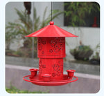Bird Feeder Metal Retractable 32 Oz Three Water Cups