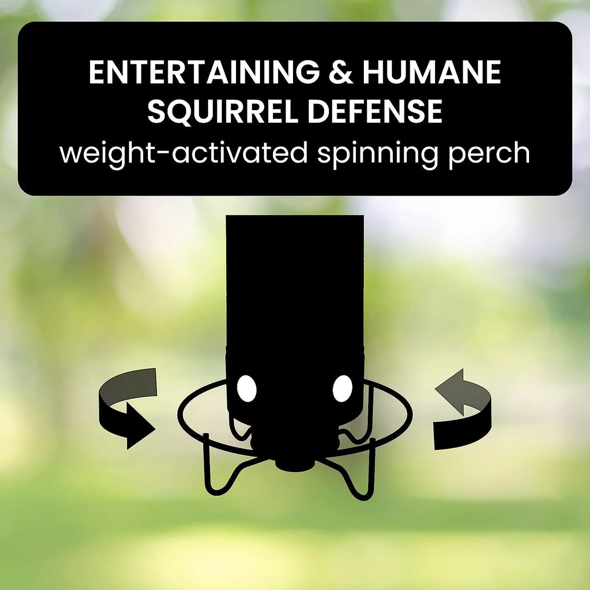 Bird Feeder Squirrel-Proof Weight-Activated Metal Frame