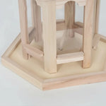 Bird Feeder Wooden Woven Hanging Integrated Water System
