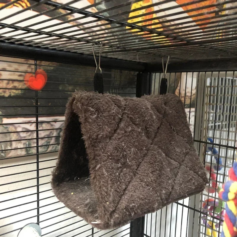 Bird Hammock Soft Fabric Enclosed Tent Cage-Mounted