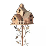 Birdhouse Garden Stake Metal Indoor & Outdoor 30 Inch Rod