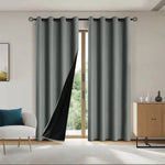 Blackout Curtain Panel Opaque Light-Blocking Grommet Top