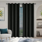 Blackout Curtain Panel Opaque Light-Blocking Grommet Top