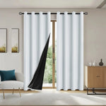 Blackout Curtain Panel Opaque Light-Blocking Grommet Top