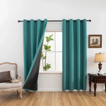 Blackout Curtain Panel Opaque Light-Blocking Grommet Top