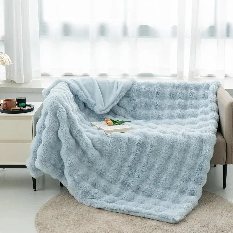 Blanket Plush Fleece Anti-Pilling Machine Washable