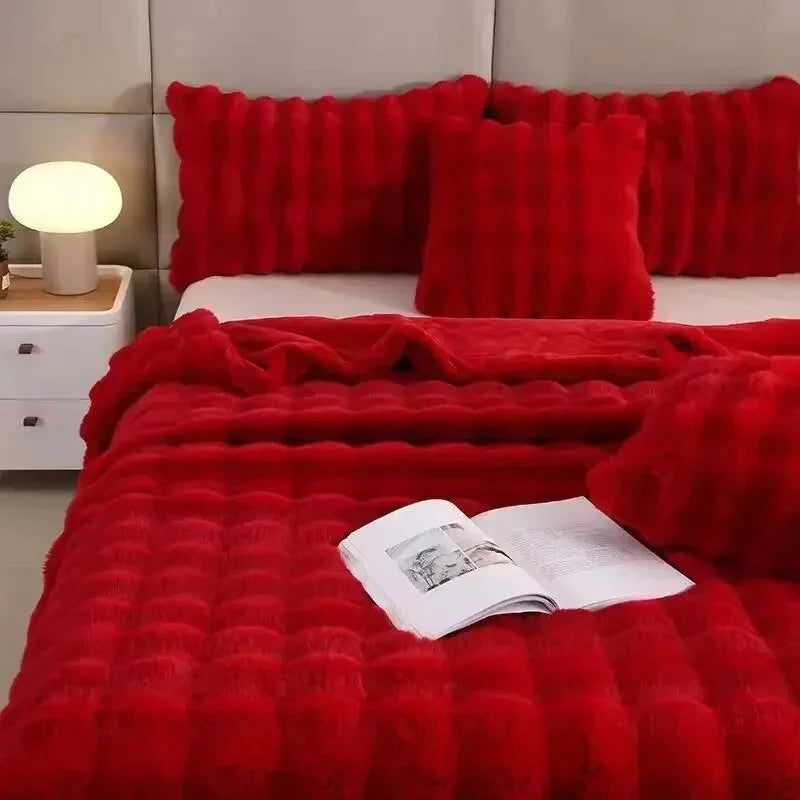 Blanket Plush Fleece Anti-Pilling Machine Washable