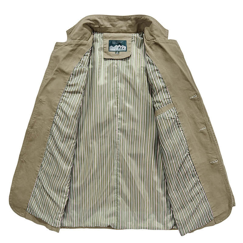 Blazer Relaxed Fit Three-Button Closure
