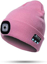 Bluetooth Beanie Built-In Headphones & Detachable LED