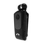 Bluetooth Earphone Retractable Cord Clip-On Noise Reduction