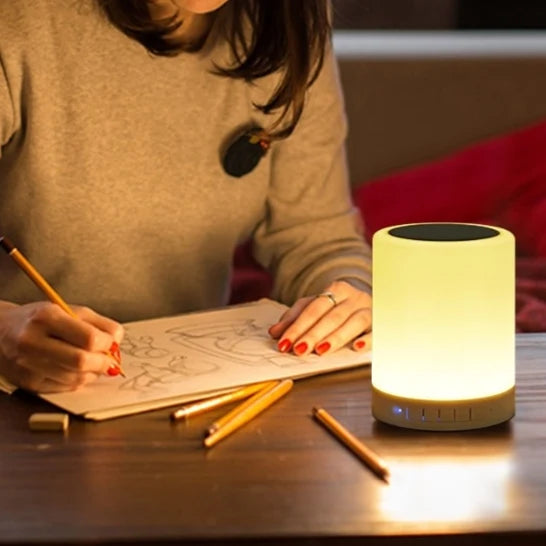 Bluetooth Speaker Levitating Design With Built-In LED Light