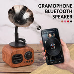 Bluetooth Speaker Retro Phonograph Design TF Card Playback