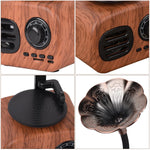 Bluetooth Speaker Retro Phonograph Design TF Card Playback
