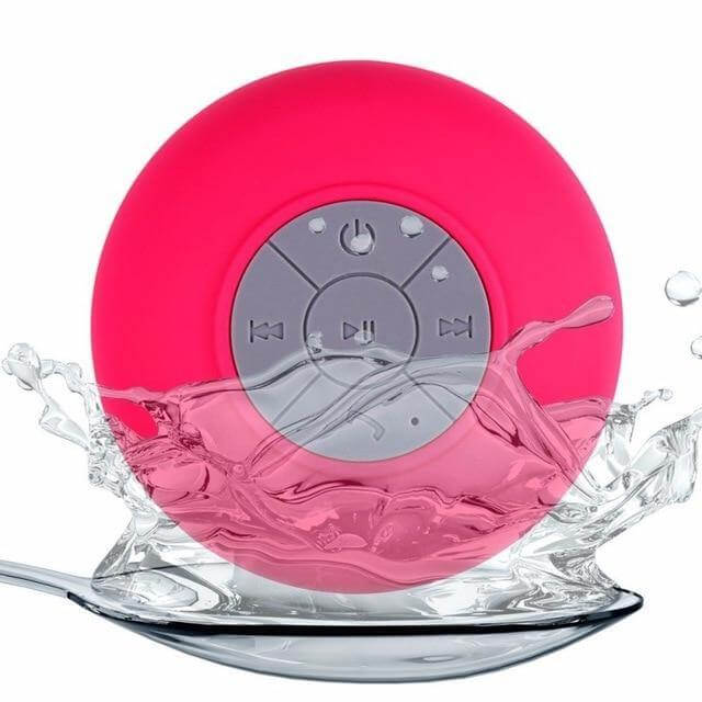 Bluetooth Speaker Water-Resistant Suction Cup Hands-Free Calling