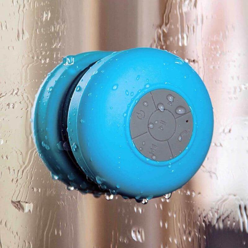 Bluetooth Speaker Water-Resistant Suction Cup Hands-Free Calling