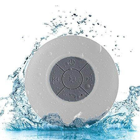 Bluetooth Speaker Water-Resistant Suction Cup Hands-Free Calling