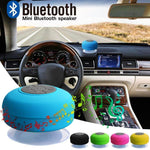 Bluetooth Speaker Water-Resistant Suction Cup Hands-Free Calling
