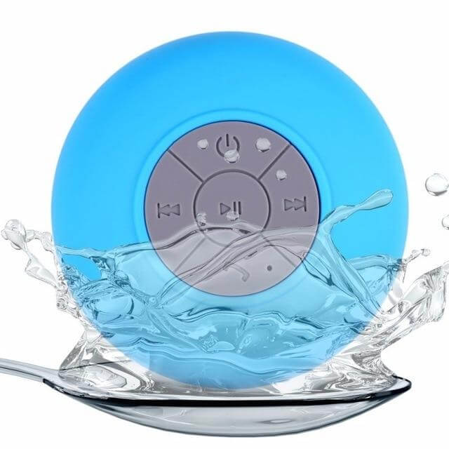 Bluetooth Speaker Water-Resistant Suction Cup Hands-Free Calling