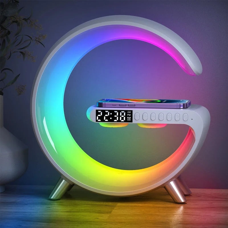 Bluetooth Speaker Wireless Charging Dock RGB Night Light
