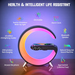 Bluetooth Speaker Wireless Charging Dock RGB Night Light