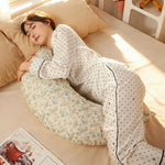 Body Pillow Floral Pattern Soft PP Cotton Filling 29.5 Inch Length