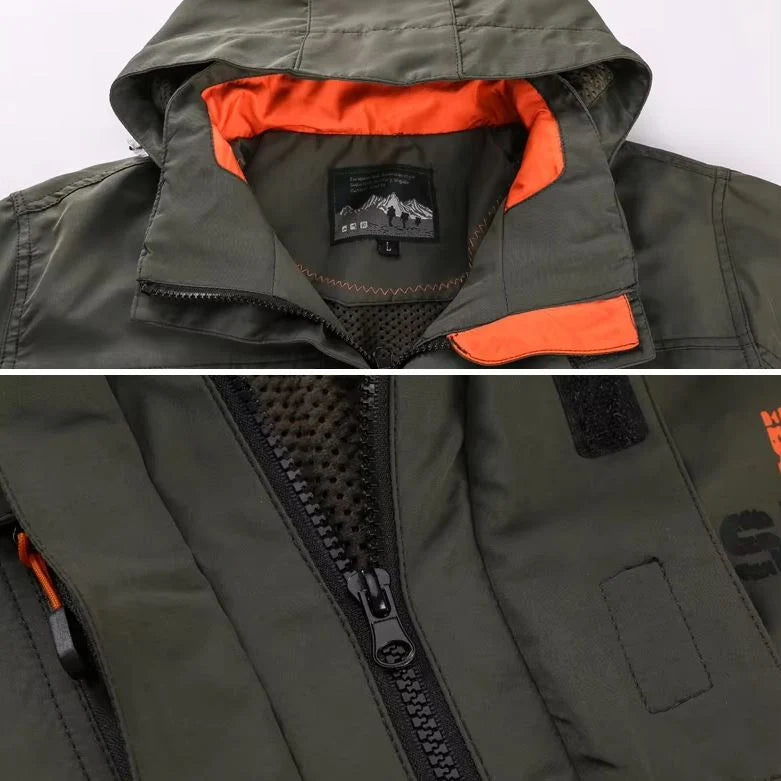Bomber Jacket Lightweight Breathable Polyester-Cotton